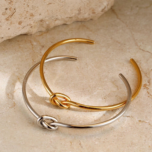 Stainless Steel Bracelets Vintage Fashion Woven Twist Texture
